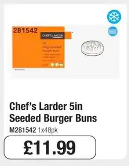 Makro Chef’s Larder 5in Seeded Burger Buns offer