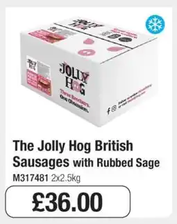 Makro The Jolly Hog British Sausages with Rubbed Sage offer