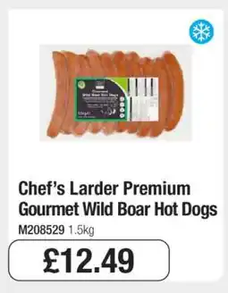 Makro Chef’s Larder Premium Gourmet Wild Boar Hot Dogs offer