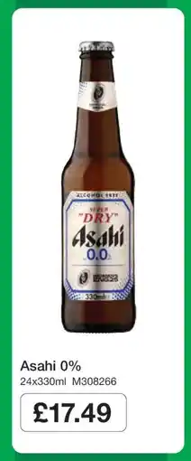 Makro Asahi 0% offer