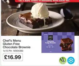 Makro Chef’s Menu Gluten Free Chocolate Brownie offer