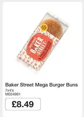 Makro Baker Street Mega Burger Buns offer