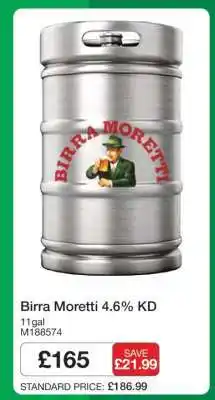 Makro Birra Moretti 4.6% KD offer