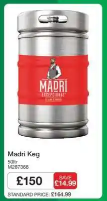Makro Madri Keg offer