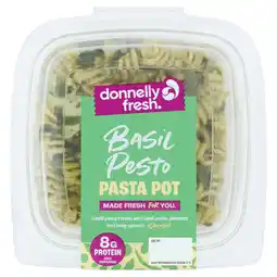 Iceland Donnelly Fresh Basil Pesto Pasta Pot 250g offer