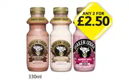 Londis Shaken Udder Chocolush, Vanillaliscious, Raspberry Ripple offer