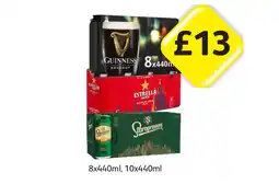 Londis Guinness, Estrella, Staropramen offer