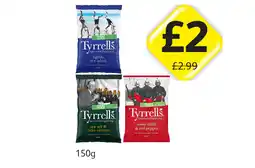 Londis Tyrrells Lightly Sea Salted, Sea Salt & Cider Vinegar, Sweet Chilli & Red Pepper offer