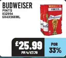 Bestway BUDWEISER Pints offer