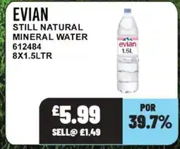 Bestway EVIAN Still natural mineral water offer