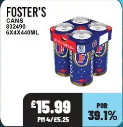 Bestway FOSTER'S Cans offer