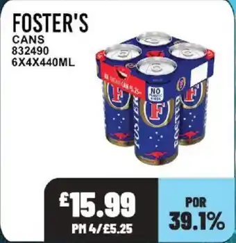 Bestway FOSTER'S Cans offer