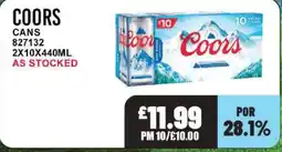 Bestway COORS Cans offer