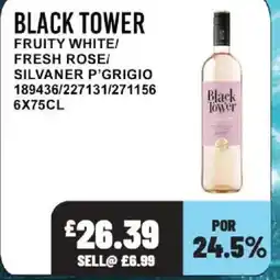 Bestway BLACK TOWER Fruity white/ fresh rose/ silvaner p'grigio offer