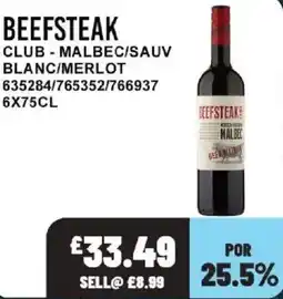 Bestway BEEFSTEAK Club malbec/sauv blanc/merlot offer