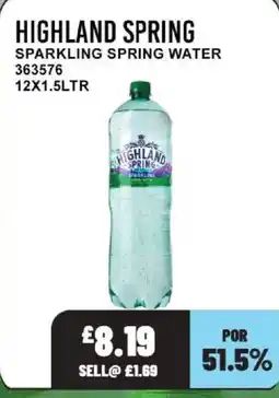 Bestway HIGHLAND SPRING Sparkling spring water offer