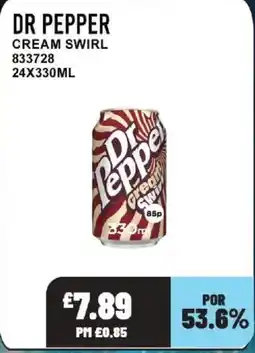 Bestway DR PEPPER Cream swirl offer