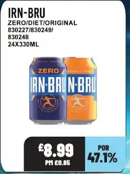 Bestway IRN-BRU Zero/diet/original offer