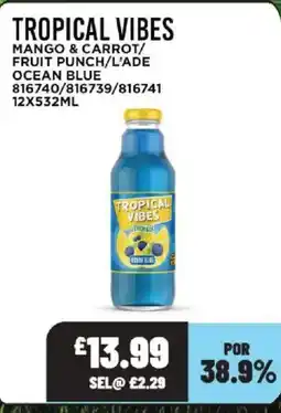 Bestway TROPICAL VIBES Mango & carrot/ fruit punch/l'ade ocean blue offer
