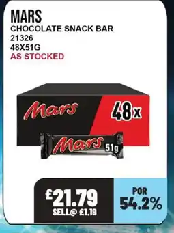 Bestway MARS Chocolate snack bar offer