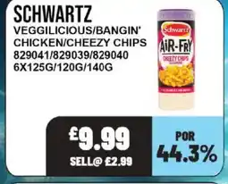 Bestway SCHWARTZ Veggilicious/bangin' chicken/cheezy chips offer