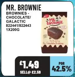 Bestway MR. BROWNIE Brownies - chocolate/ galactic offer