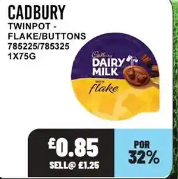 Bestway CADBURY Twinpot- flake/buttons offer