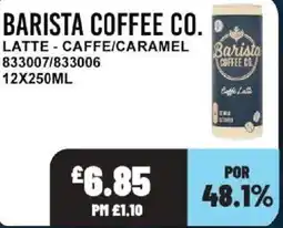 Bestway BARISTA COFFEE CO. Latte - caffe/caramel offer
