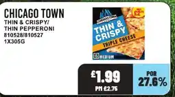 Bestway CHICAGO TOWN Thin & crispy/ thin pepperoni offer