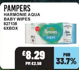 Bestway PAMPERS Harmonie aqua baby wipes offer