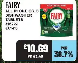 Bestway FAIRY All in one orig dishwasher tablets offer