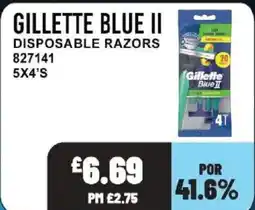 Bestway GILLETTE BLUE II Disposable razors offer