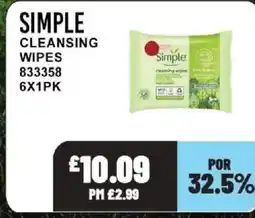 Bestway SIMPLE Cleansing wipes offer