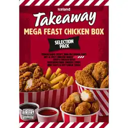 Iceland Iceland Takeaway Mega Feast Chicken Box 1.15kg offer