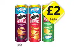 Londis Pringles Texas BBQ Sauce, Original, Sour Cream & Onion offer