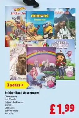 Lidl Sticker Book Assortment offer