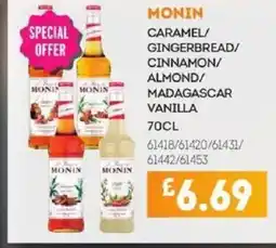 Bestway MONIN Caramel/ gingerbread/ cinnamon/ almond/ madagascar vanilla offer
