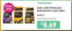 Bestway TWININGS Earl grey/english breakfast/lady grey offer