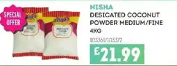 Bestway NISHA Desicated coconut powder medium/fine offer
