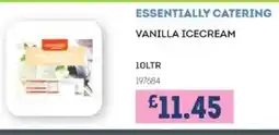 Bestway ESSENTIALLY CATERING Vanilla icecream offer