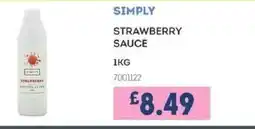 Bestway SIMPLY Strawberry sauce offer