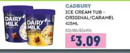 Bestway CADBURY Ice cream tub - original/caramel offer