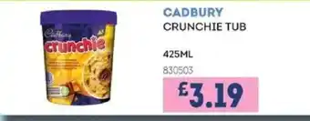 Bestway CADBURY Crunchie tub offer