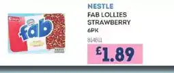 Bestway NESTLE Fab lollies strawberry offer