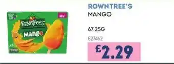 Bestway ROWNTREE'S Mango offer