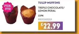 Bestway TULIP MUFFINS Triple chocolate/ lemon peral offer