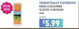 Bestway ESSENTIALLY CATERING Mild coloured sliced cheddar offer