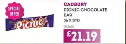 Bestway CADBURY Picnic chocolate bar offer