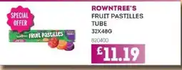 Bestway ROWNTREE'S Fruit pastilles tube offer