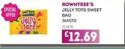 Bestway ROWNTREE'S Jelly tots sweet bag offer